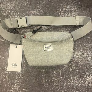 NWT grey Herschel Supply Co fanny pack